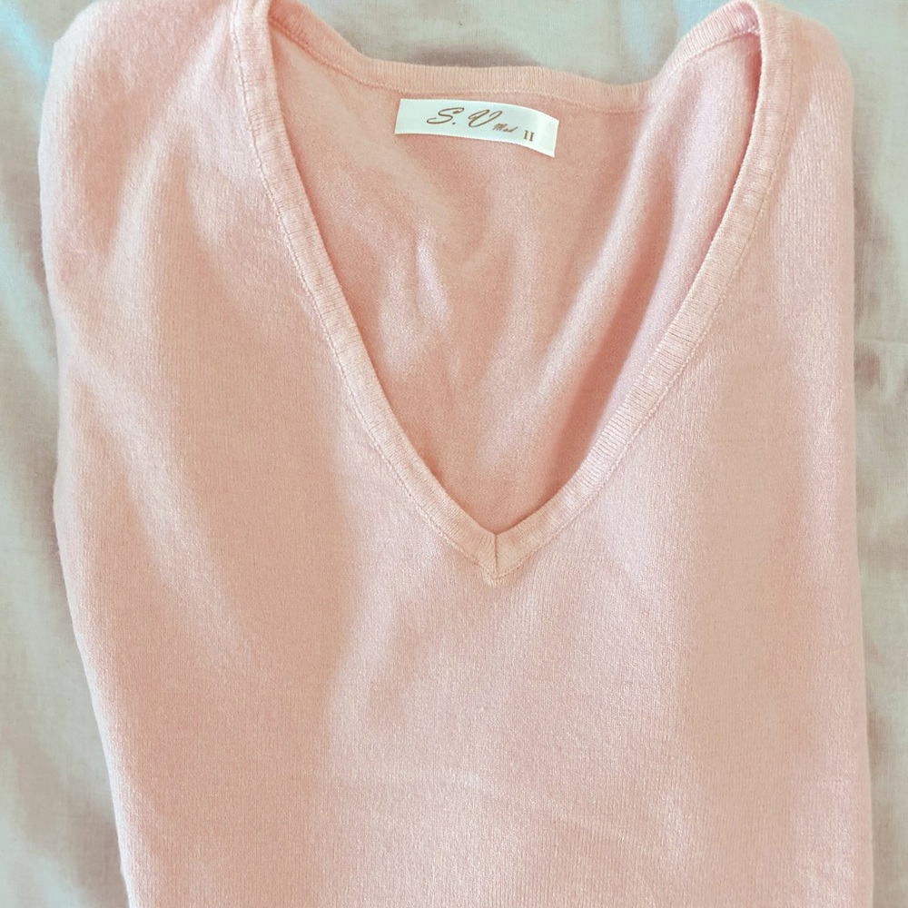 💖Pink Wool & Cashmere sweater blouse - NEVER WORN.💖